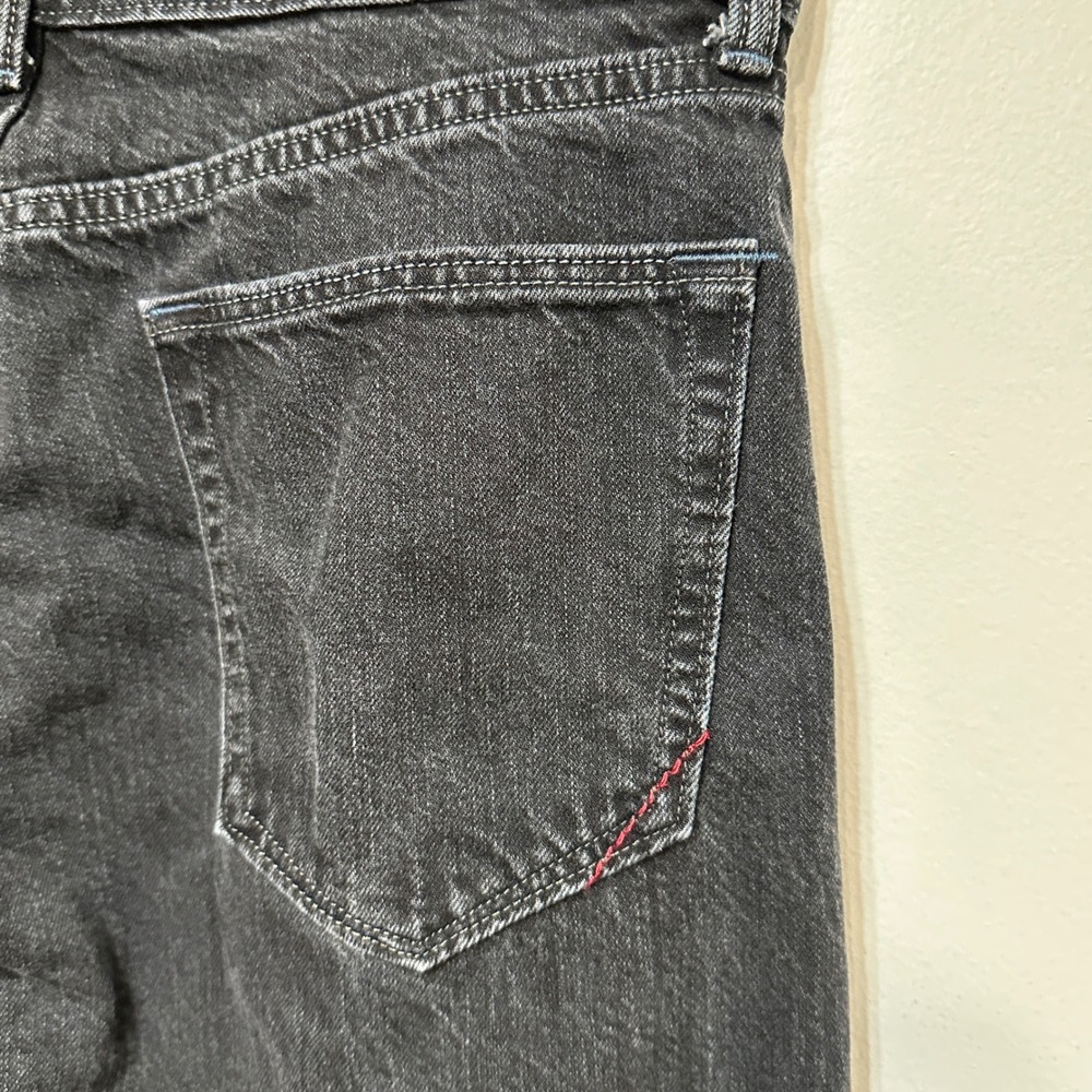 Banana Republic Slim Fit Jeans Mens 32x30 Black Denim Faded Casual Pants Grunge - Picture 7 of 9